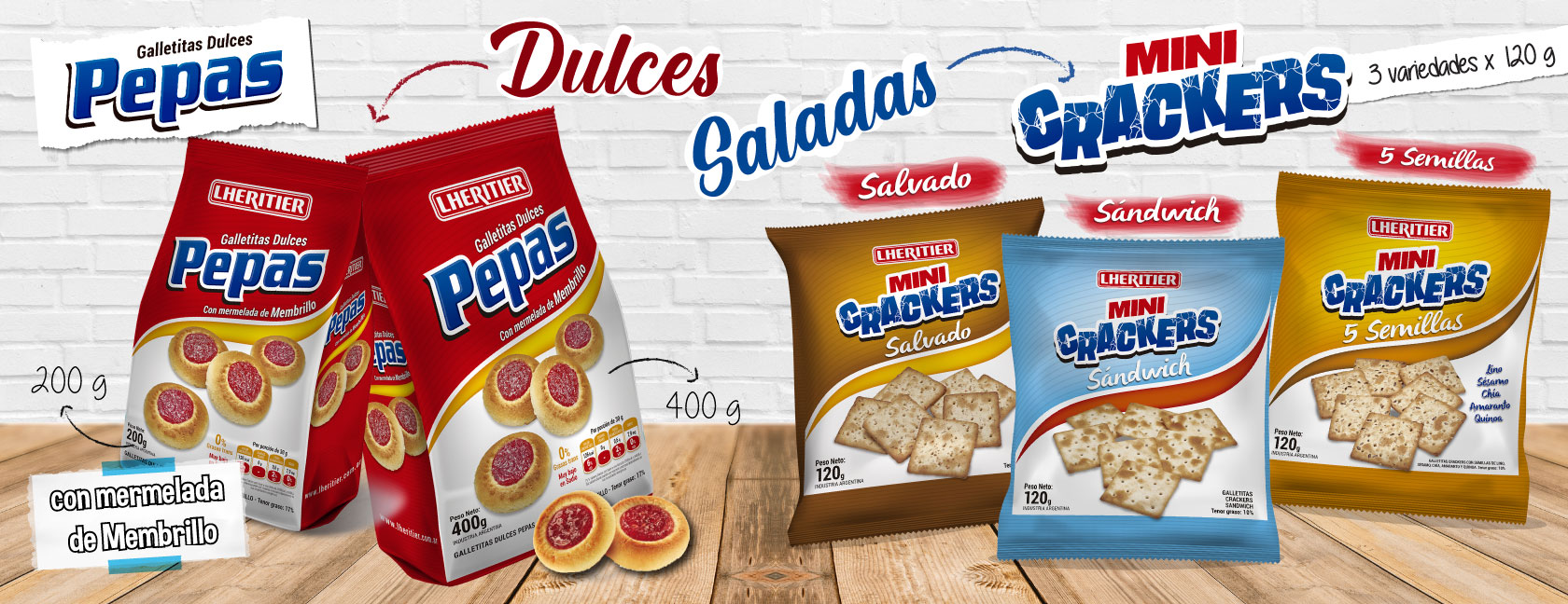 ¡NUEVAS GALLETITAS! ¡Pepas y Crackers!